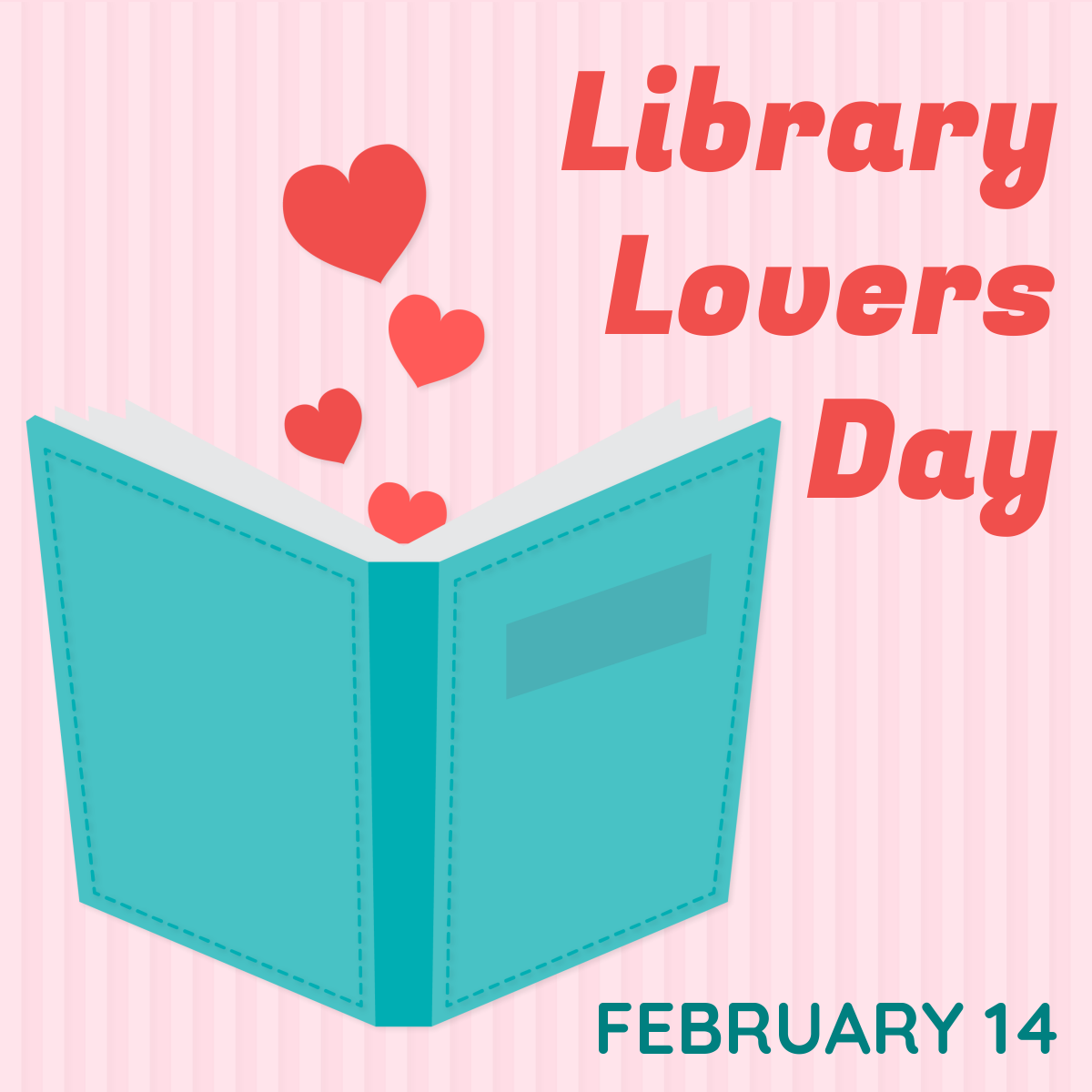 library lovers day graphic
