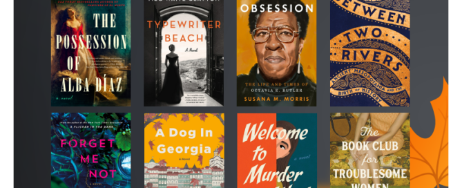 Image with twelve book covers with the title "Fall Reads."
