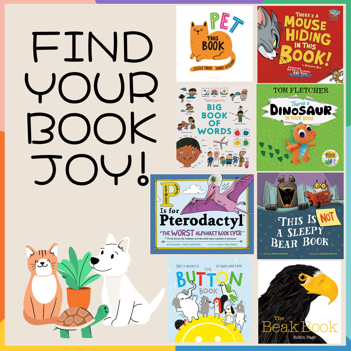 Image titled find your book joy with eight book covers for kids.