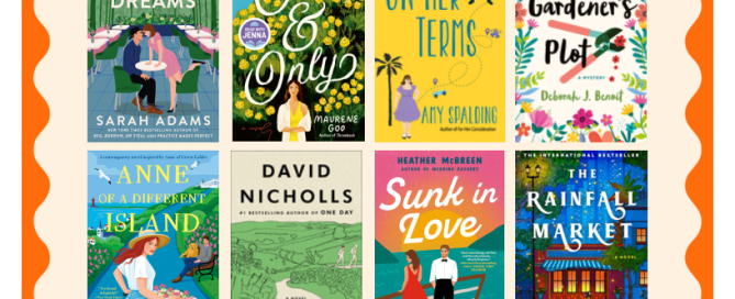 Image with twelve book covers titled "Spring Reads Books for Adults."